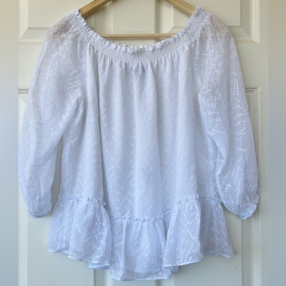 Banana Republic Peasant Blouse Small (runs big!)‎